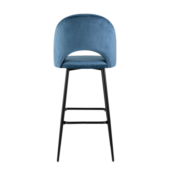 Стул барный Меган СН, велюр, пыльно-синий - фото 4