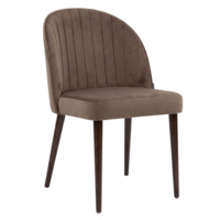 Настоящее фото товара Стул Тони, велюр Селеста 43, морилка старинный орех, произведённого компанией ChiedoCover