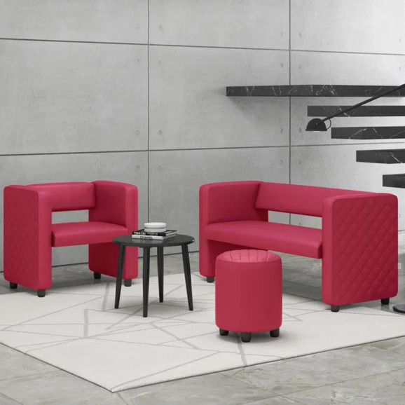 Диван Тепал, экокожа, красный - фото 7