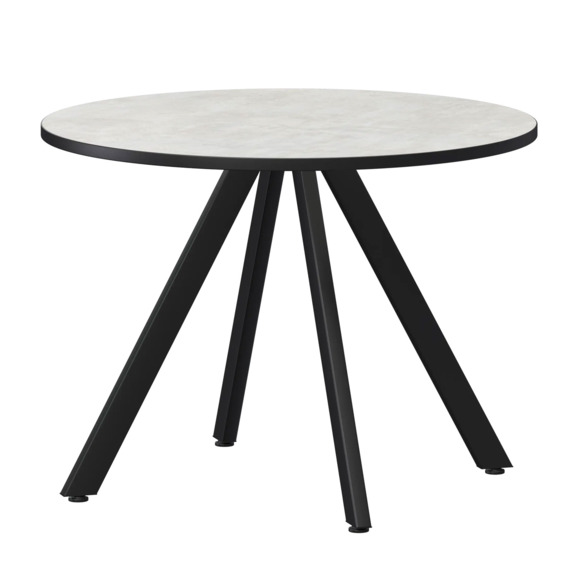 Стол нераздвижной Лаки мини 800мм, лофт, черный муар - фото 1