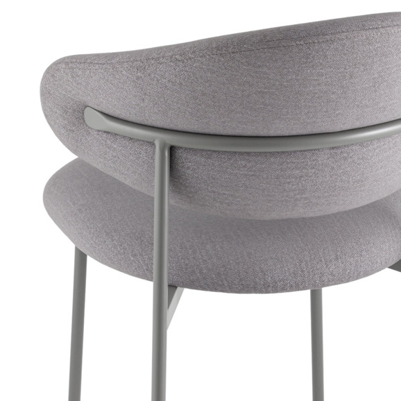 Стул Evan, велюр, серый - фото 6