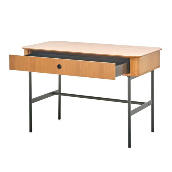 Стол письменный Trunk, дуб натуральный, черный - фото 4