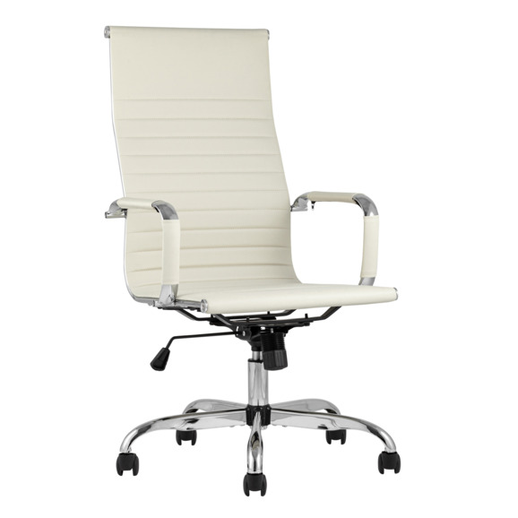 Кресло руководителя TopChairs City, бежевое - фото 1