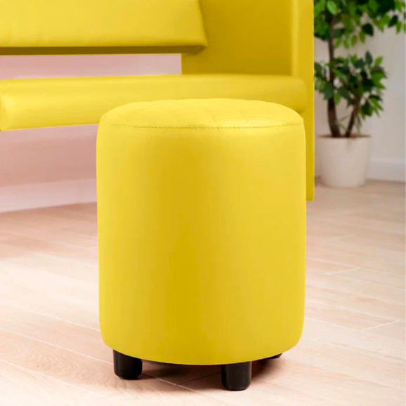 Пуф Тепал, экокожа, желтый - фото 4