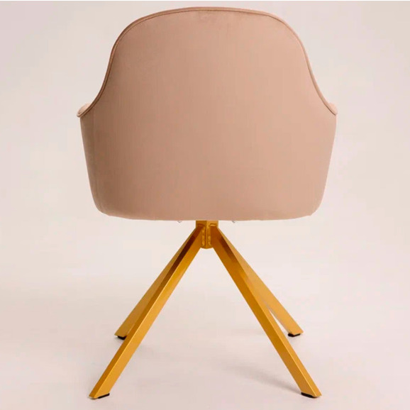 Кресло Сета, пирамида, бежевый, золотой - фото 5