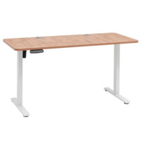 Настоящее фото товара Стол с регулировкой высоты, белый, светлое дерево, 140*60, произведённого компанией ChiedoCover