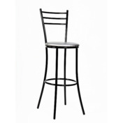 Фотография товара Стул Helmet, каркас черный, экокожа, серый от компании ChiedoCover.