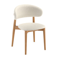 Настоящее фото товара Стул К5, дуб коньяк, букле вайт, произведённого компанией ChiedoCover