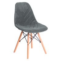 Настоящее фото товара Чехол Е03 на стул Eames, серый, произведённого компанией ChiedoCover