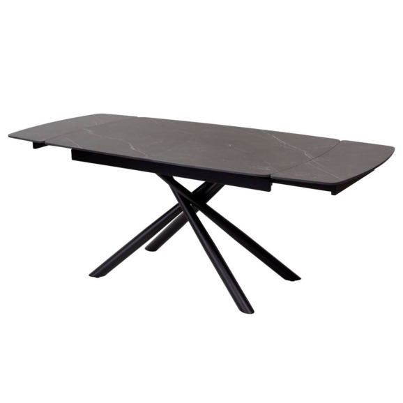 Стол RIVOLI 140 MATT BLACK MARBLE SOLID CERAMIC / BLACK - фото 4