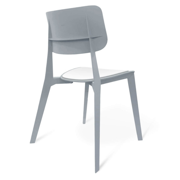 Стул Clap, белый, серый Стул Clap, белый, серый - фото 5