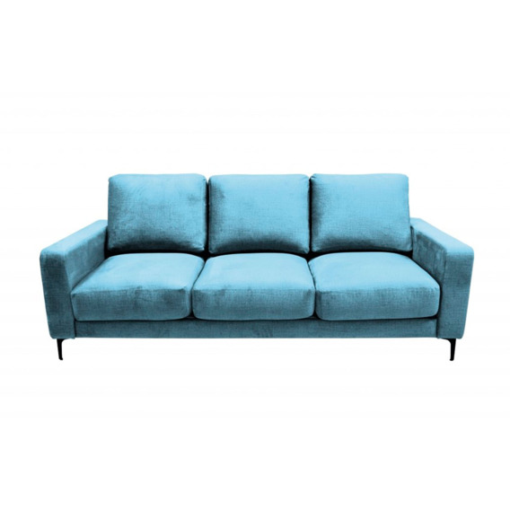 Диван Миа трехместный, голубой - фото 2