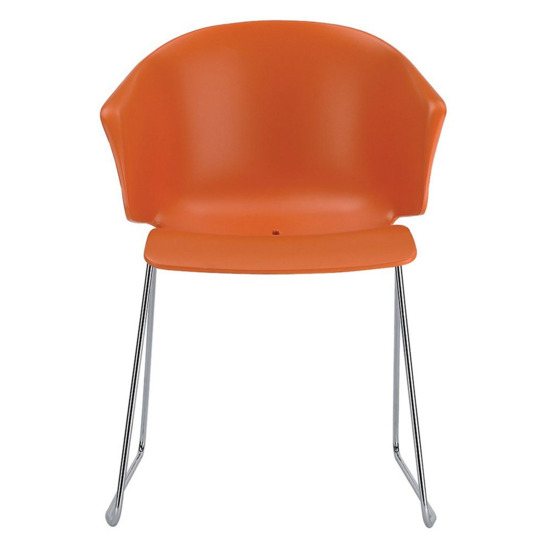Кресло пластиковое Форта, оранжевый - фото 1