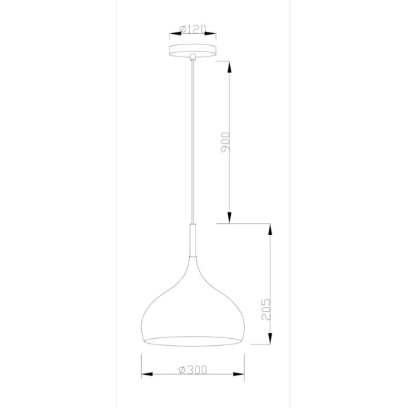 Подвесной светильник V1294-1P Eline 1*E27*60W - фото 4