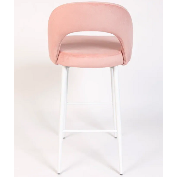 Стул Пиннате, барный, розовый, белый, велюр - фото 6