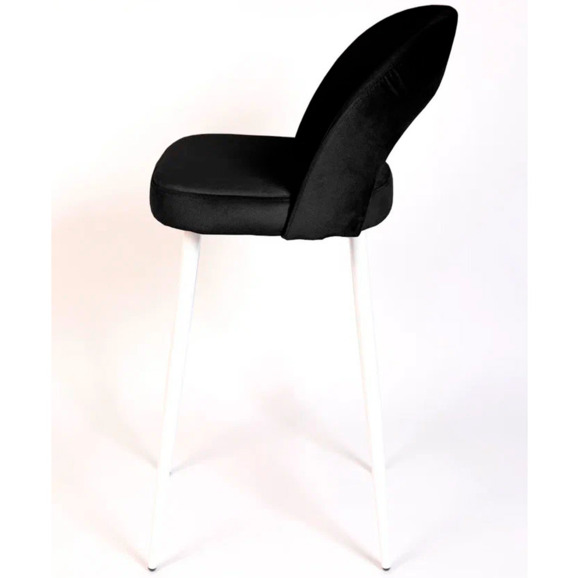Стул Пиннате, барный, черный, белый, велюр - фото 4