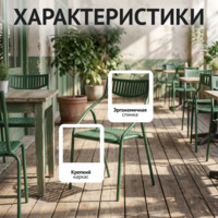 Фотография товара Стул Чиедо уличный, матовый зеленый от компании ChiedoCover.
