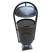 Фотография товара Уличная урна КОСМОС 50 литров, перфорированная, серебро от компании ChiedoCover.