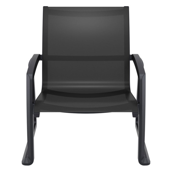 Кресло пластиковое Фронте, черный - фото 4