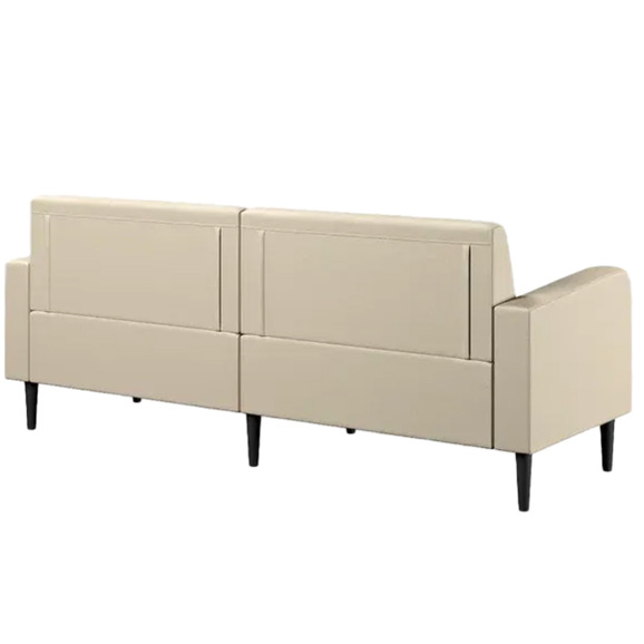Диван Папилла, экокожа, 202 см, кремовый Диван Папилла, экокожа, 202 см, кремовый - фото 3