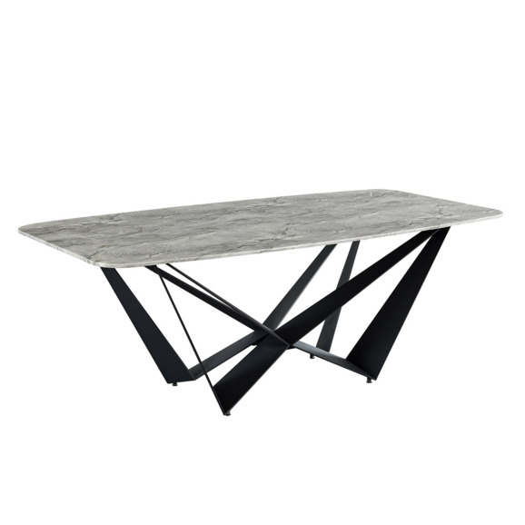 Стол Флюид, серый, черный Стол Флюид, серый, черный - фото 1