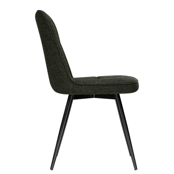 Стул на металлокаркасе Texas 4 поворотный темно-зеленый / черный Стул на металлокаркасе Texas 4 поворотный темно-зеленый / черный - фото 3