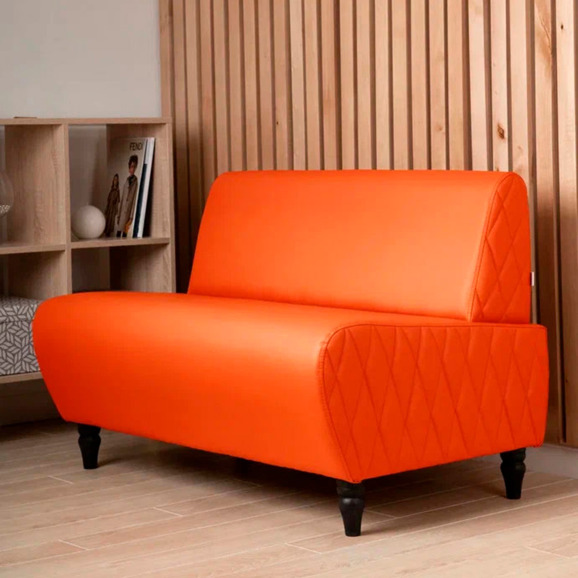 Диван Лотик, экокожа, оранжевый - фото 4