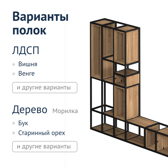 Стеллаж подвесной Сохо - фото 4