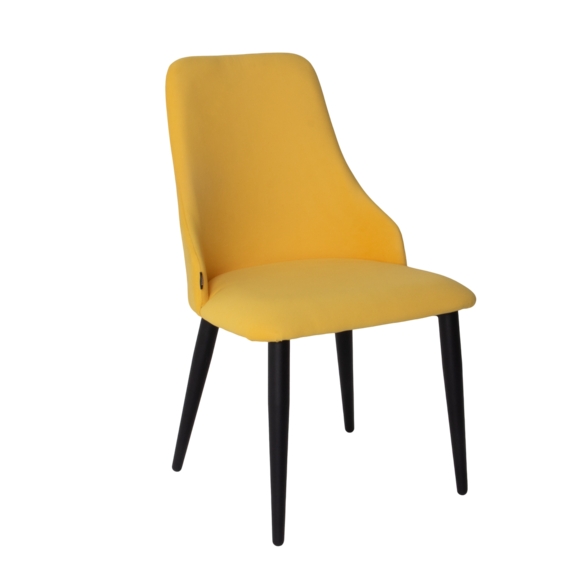 Стул Аэр, велюр Velutto 40, металл 40*20 RAL 9005 - фото 1