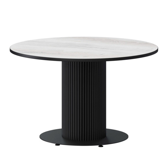 Стол нераздвижной Римс, 1000мм, фрост, черный муар Стол нераздвижной Римс, 1000мм, фрост, черный муар - фото 1