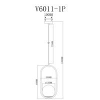 Подвесной светильник V6011-1P Klaster