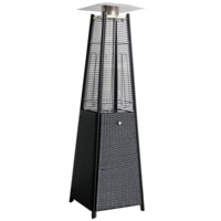 Настоящее фото товара Уличный газовый обогреватель WWT 13I ROTANG Black mini 1.8m, произведённого компанией ChiedoCover