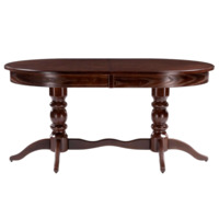 Фотография товара Деревянный стол Дейвер 160(220)х100х76 орех темный от компании ChiedoCover.