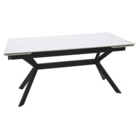 Фотография Стол обеденный Inscape, белый, черный от производителя ChiedoCover, картинка продукции, реальное фото товара Настоящее фото товара Стол обеденный Inscape, белый, черный, произведённого компанией ChiedoCover