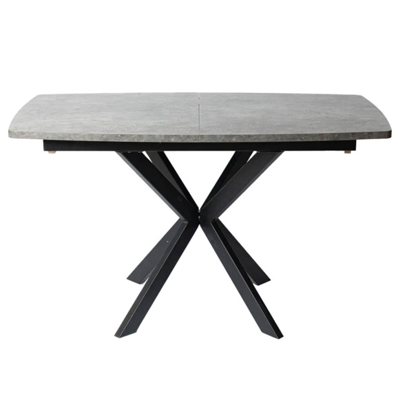 Обеденный стол Decorum раздвижной, серый, черный Обеденный стол Decorum раздвижной, серый, черный - фото 2