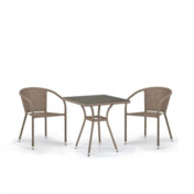 Комплект мебели Мидленд, 2 стула, светло-коричневый