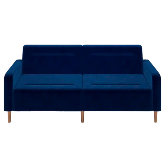 Диван Папилла, велюр, 182 см, синий - фото 2