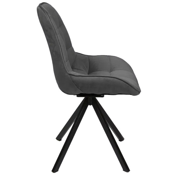 Стул Мускус, пирамида, велюр, темно-серый, черный - фото 3