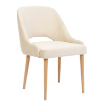 Настоящее фото товара Стул Мила, велюр Фурла 000, ножки бук под лак, произведённого компанией ChiedoCover