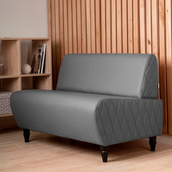 Диван Лотик, экокожа, серый - фото 5