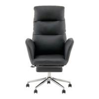 Фотография товара Кресло руководителя TopChairs Strict с оттоманкой, черный от компании ChiedoCover.