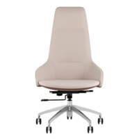 Фотография товара Кресло руководителя TopChairs Soulo светло-серый, коричневый от компании ChiedoCover.