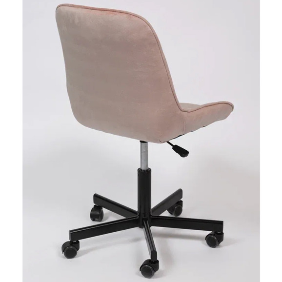 Стул Мускус, пятилучие, велюр, розовый, черный - фото 4