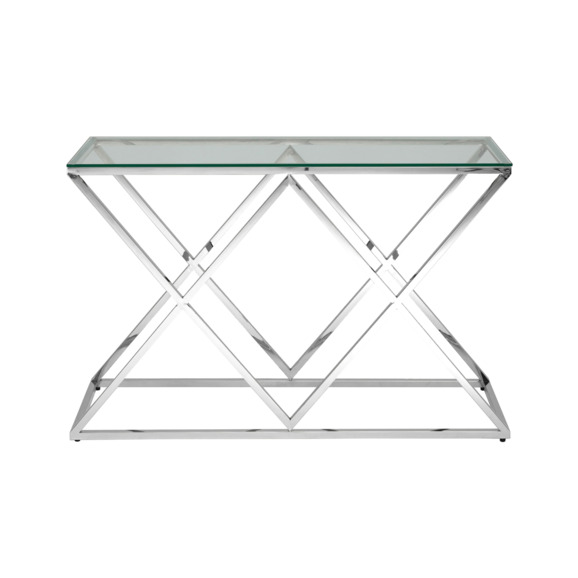 Консольный столик Инсигния 120 x 40 серебро - фото 2