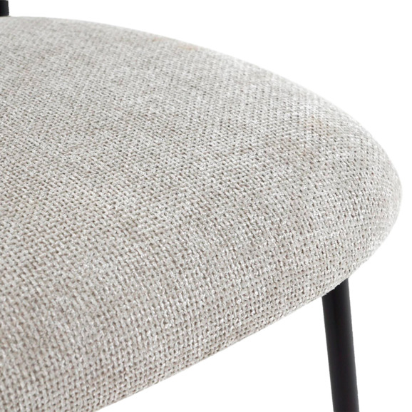 Стул барный ARIA, светло-серый, черный Стул барный ARIA, светло-серый, черный - фото 7