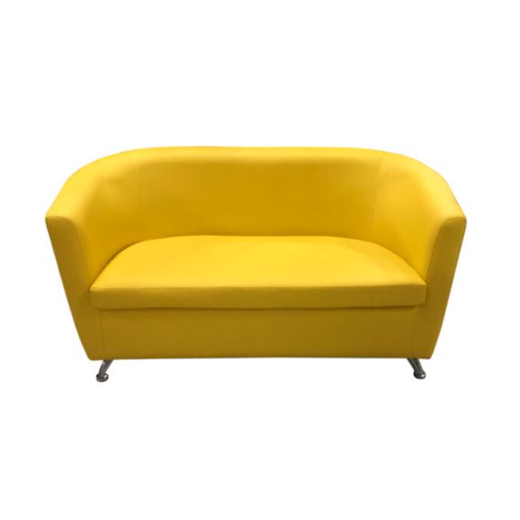 Диван Вейв двухместный, желтый - фото 2