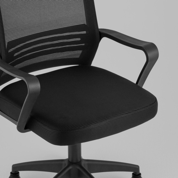 Кресло офисное TopChairs Simplex New черный - фото 5