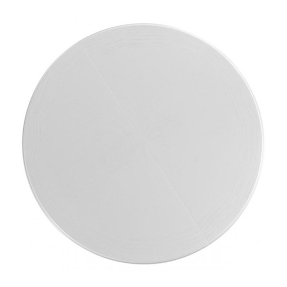 Деревянный стол Нозеан круглый белый / серебро - фото 10