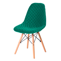 Настоящее фото товара Чехол Е07 на стул Eames, зеленый, произведённого компанией ChiedoCover