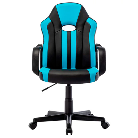 Кресло компьютерное Cartel, черный, голубой - фото 2